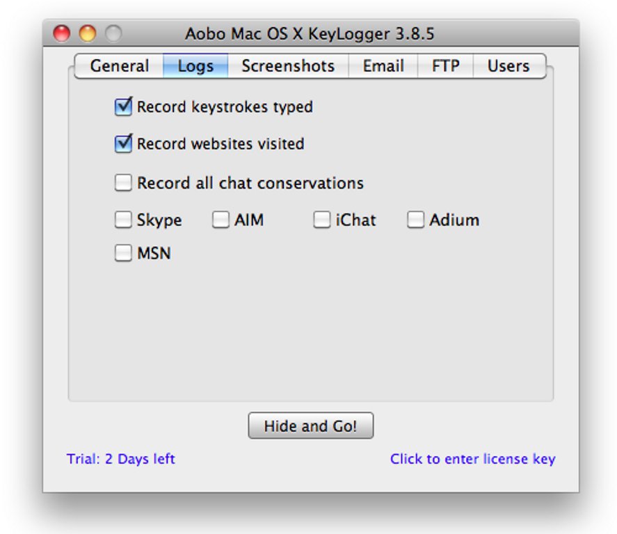 Free Keylogger For Mac